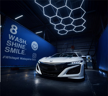 Whitepit和歌山大浦店の洗車･仕上げブース